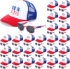 USA Flag 250th Anniversary Baseball Cap 6 Panel FREE SUNGLASSES 58330