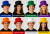Top Hats Bulk | Top Hats Wholesale | Permafelt in 10 + Colors Adult 22.5" 1350ALL 