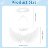 12 PACK White Feather Angel Wings Adult and 12 Halos 4455 12 PACK White Feather Angel Wings Adult and 12 Halos 4455