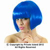 Blue Bob Wig Short Wig Costume Supermodel 6044
