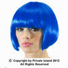 Blue Bob Wig Short Wig Costume Supermodel 6044