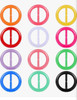 80's Neon T-Shirt 12 PACK Clips 6605