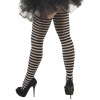 White and Black Striped Tights Opaque 8081