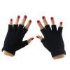 Fingerless Gloves |  Black Knit 5075