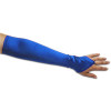 Royal Blue Satin Gauntlet Fingerless Gloves 18"  12 PACK 5081