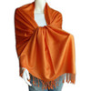 Orange Pashmina Scarf Shawl  20+ Colors  28" x 78" 2109