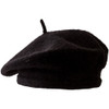Black Beret Wool 22.5" 1361
