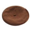Brown Wool Beret  Artist Hat 22.5" Standard Adult Size 1362