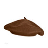 Brown Wool Beret  Artist Hat 22.5" Standard Adult Size 1362