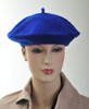 Royal Blue Beret Wool 22.5" Standard Adult Size 1371