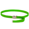Neon Green Canvas Belt Adjustable Lime Green Adjusts to 44-46" Size 2217