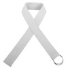 White D-Ring Belt Adjustable Adult 2696