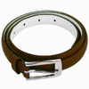 Brown Skinny Belt with Rectangle Buckle 2768-2771