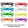 Iconic 80's Style Sunglasses | Clear Lens Sunglasses Adult Size Mixed Colors 1080