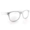 White Clear Lens | Iconic 80's Style | Adult Size 1086