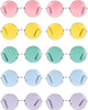 12 PACK  Lennon Style Round Frame Sunglasses Mixed Colors 1090