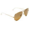 Gold Frame and Brown Lens Aviator Sunglasses Bulk Wholesale 1109