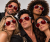 Red RockStar Elvis Style Sunglasses 1133
