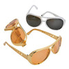 Elvis Sunglasses Bulk Silver & Gold  | Black Lens 1136