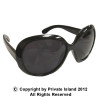 Black Jackie Oversized Sunglasses 1138