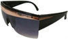 Black with Gold Stripe Lady Diva Sunglasses 1140