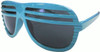 Half Shutter Shades Sunglasses Light Blue UV 400 1152