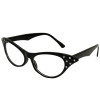 Cat eye glasses - black