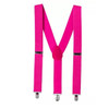 Hot Pink Suspenders Elastic Clip On 1283
