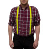 Yellow Suspenders Elastic Clip On 1287