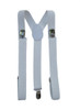 White Suspenders |  Elastic Clip On 1288