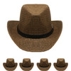 Black Cowboy Hats Bulk |  Adult 12 PACK 1480D