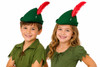 Child Peter Pan Hat Bulk Feather 1559