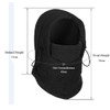 Black Polar Fleece Hat  Bulk |  Adjustable Balaclava | 3063