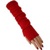 Red Knit Arm Warmers 1246