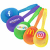 Childrens Maracas | Child Maracas | Glitter Mix Colors Printable 5" 1886 12 PACK