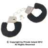 Black Furry Handcuffs | Wholesale Furry Handcuffs | 1804 12 PACK 