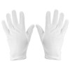 Costume Child Gloves Dress White Nylon 8-12 5044 12 PACK