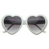 White Heart Shape Sunglasses Adult 100% UV Superior Quality 1016