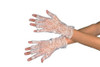 PAIR Bridesmaid Wedding Sexy Fingerless Lace Gloves White 5055