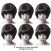 60 PACK Pink Party Bulk Fake Mustaches  9039