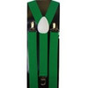 Irish St Patricks Kelly Green Suspenders 12 PACK 6872