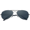 Police Aviator Sunglasses Black Lens Glasses 1101A