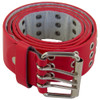 Red Punk Three Rows Metal Holes Belt 2480-2483