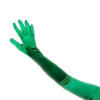 12 PACK Kelly Green Satin Opera Gloves   23" 5100