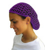 Purple Crochet Hair Snood 6632