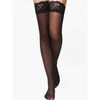 Black Sheer Thigh Highs with Lace Top 8029 12 PACK
