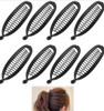 Bulk Banana Clips |  Black 12 PACK 6677