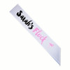 Custom Pageant Wedding Royal Blue Satin Sashes 60" 6854 (Fonts in Picture Gallery)