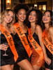 Custom Pageant Wedding Orange Satin Sashes 60" 6857 (Fonts in Picture Gallery)