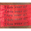 Custom Pageant Wedding Red Sashes Satin Quality  60" 6859 (Fonts in Picture Gallery)